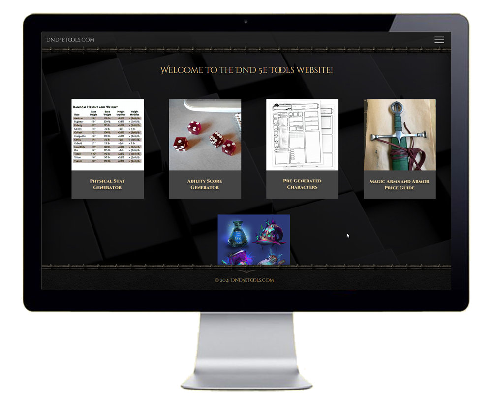 DnD5eTools.com Website